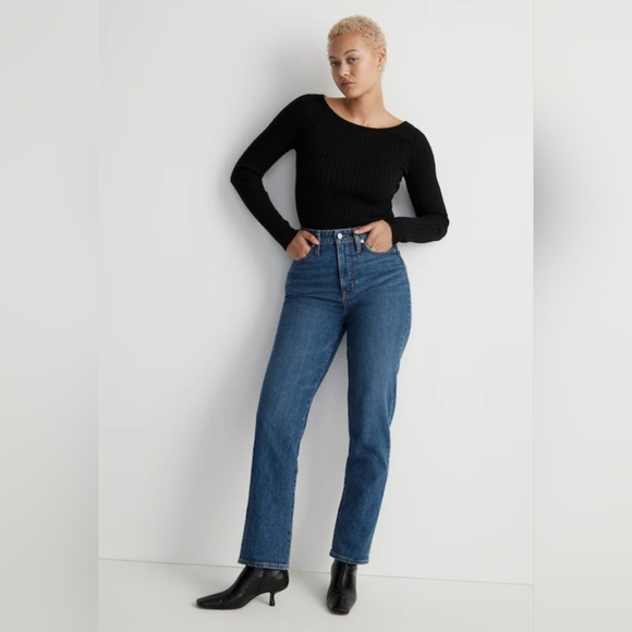 Madewell Curvy Perfect Vintage Straight Jeans Size 25 - Picture 4 of 12